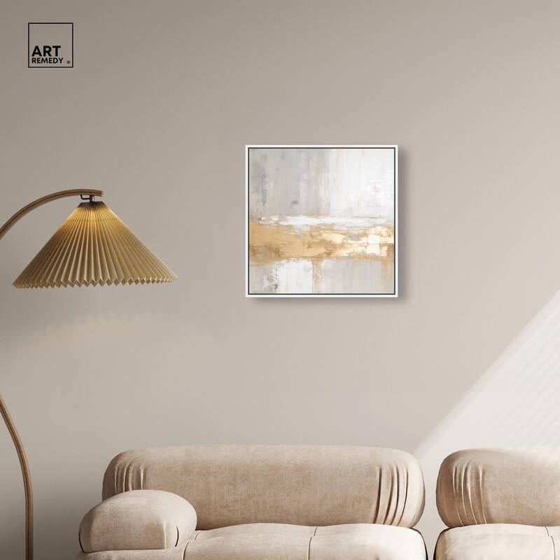Melted Goldscape III Canvas by Art Remedy