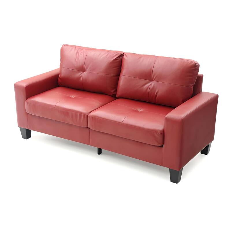 Modular Sofa, RED, PU, 71x32x36 inches