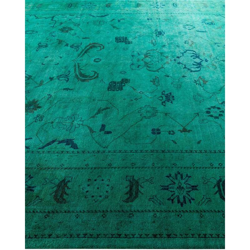 Contemporary Overdyed Wool Hand Knotted Area Rug - 8' 2" x 10' 4"