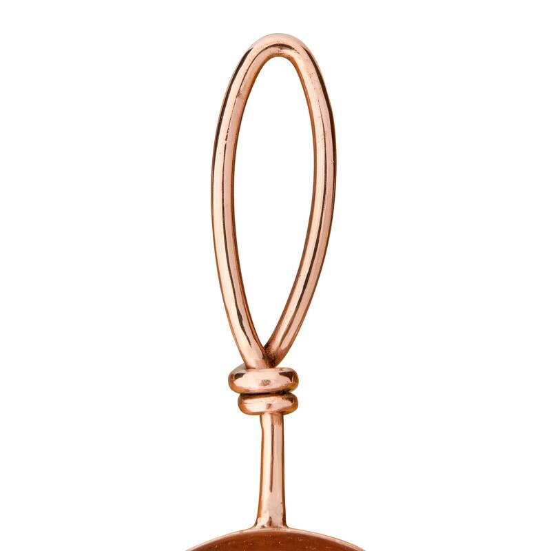 Hammered Stainless Steel Scoops with Leather Tie (Set of 4 Sizes)