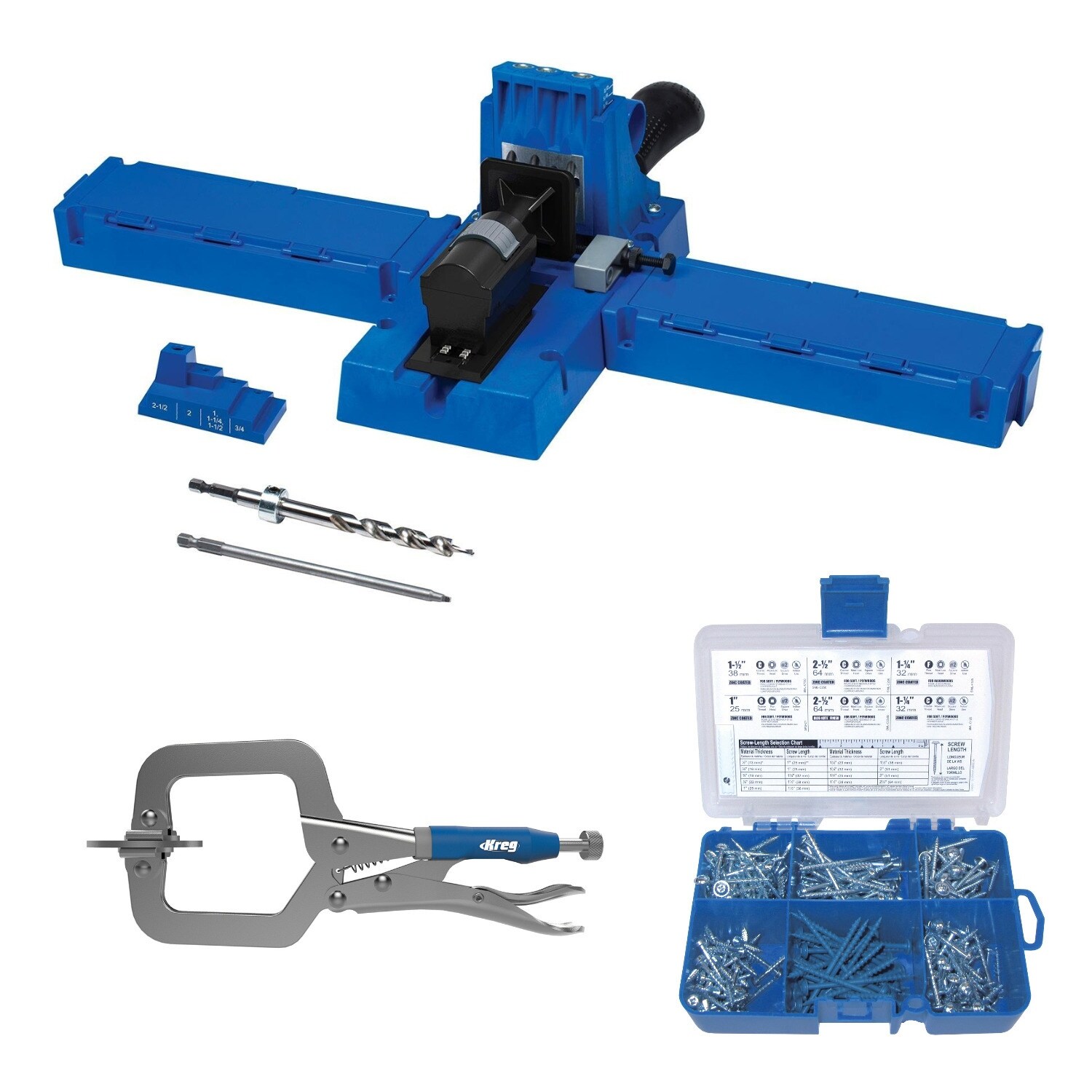 Shop Kreg Jig K5 With Starter Screw Kit And 2 Clamp Overstock