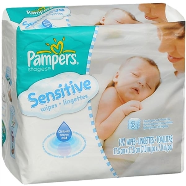 Shop Pampers Sensitive Wipes Refill 192 Each Free Shipping On Orders