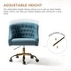 preview thumbnail 49 of 109, Modern Velvet Tufted Office Chair with Gold Metal Base by HULALA HOME