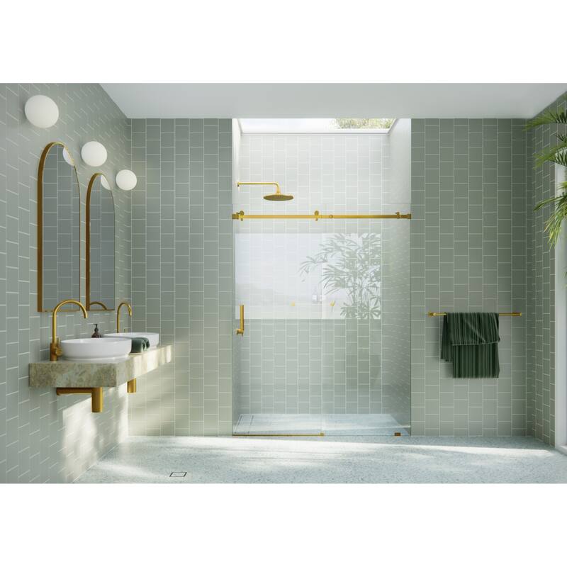 Glass Warehouse SQSLD-64 Astro 78" High x 64" Wide Sliding Frameless