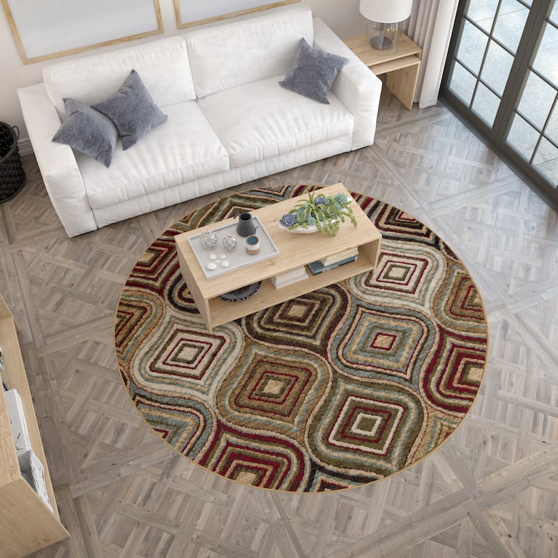 Hamilton Modern & Contemporary Geometric Indoor Area Rug - 7'10 x 7'10