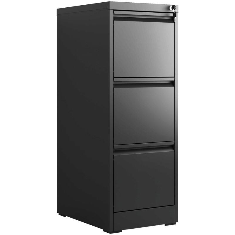 Metal File Cabinet with Drawer Heavy Duty Home Office Steel - Blue