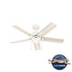 preview thumbnail 2 of 16, Hunter Erling Ceiling Fan with LED Light Kit and Pull Chain - Modern Rustic, Transitional