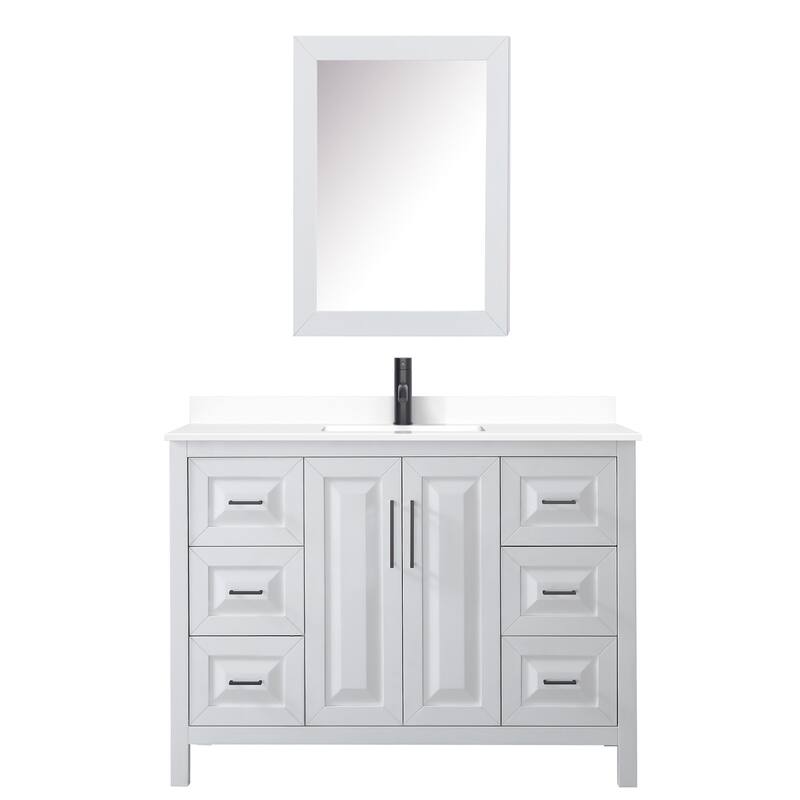 Wyndham Collection Daria 48" Free Standing Single Basin Vanity Set