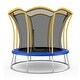 preview thumbnail 2 of 8, Unique Flower Shape Trampoline with Galvanized Steel Frame