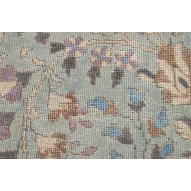 Traditional Floral Tabriz Persian Rug Traditional Handmade Wool Carpet - 9'7"x 12'8"