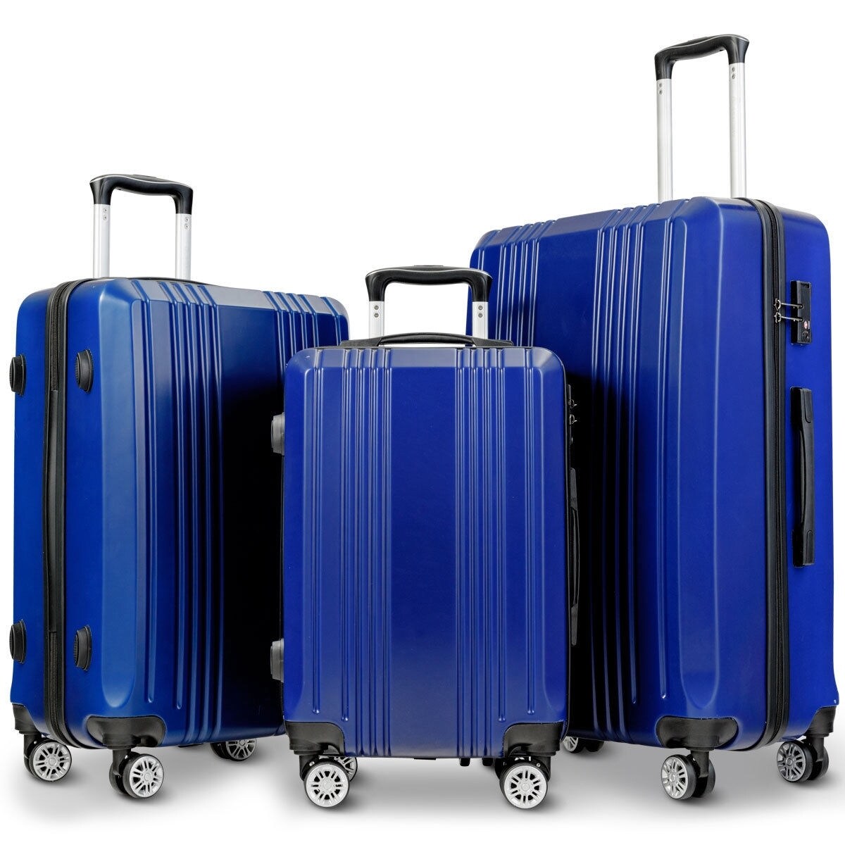 navy blue suitcase