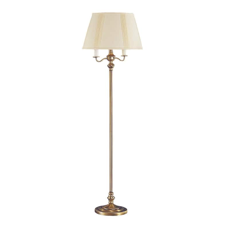 60" Four Light Traditional Shaped Floor Lamp with Square Shade