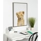 preview thumbnail 8 of 18, Sylvie Sleepy Baby Lion Animal Print Framed Canvas Art by Amy Peterson
