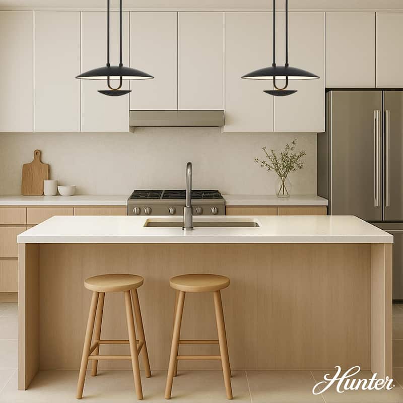 Hunter Sunset Ridge Large Pendant - Entry, Dining Room, Kitchen - Modern, Contemporary, Transitional.