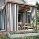 preview thumbnail 1 of 31, Outdoor Stripe Privacy Protected Grommet Panel 52"Wx84"L - Grey