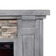 preview thumbnail 10 of 21, 48" Freestanding Electric Fireplace with Remote Control
