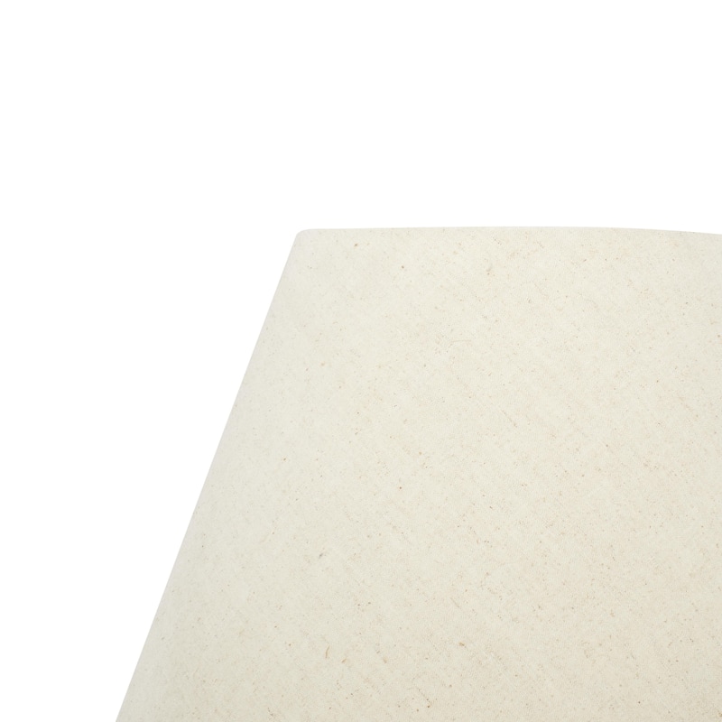 Brown Jute Rope Twisted Rope Room Floor or Table Lamp with Cream Linen Shade