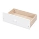 preview thumbnail 13 of 13, Full Size Platform Bed with Storage Headboard, Charging Station, 2-Drawers, Solid Pine Wood Bed Frame, Easy Assembly, White