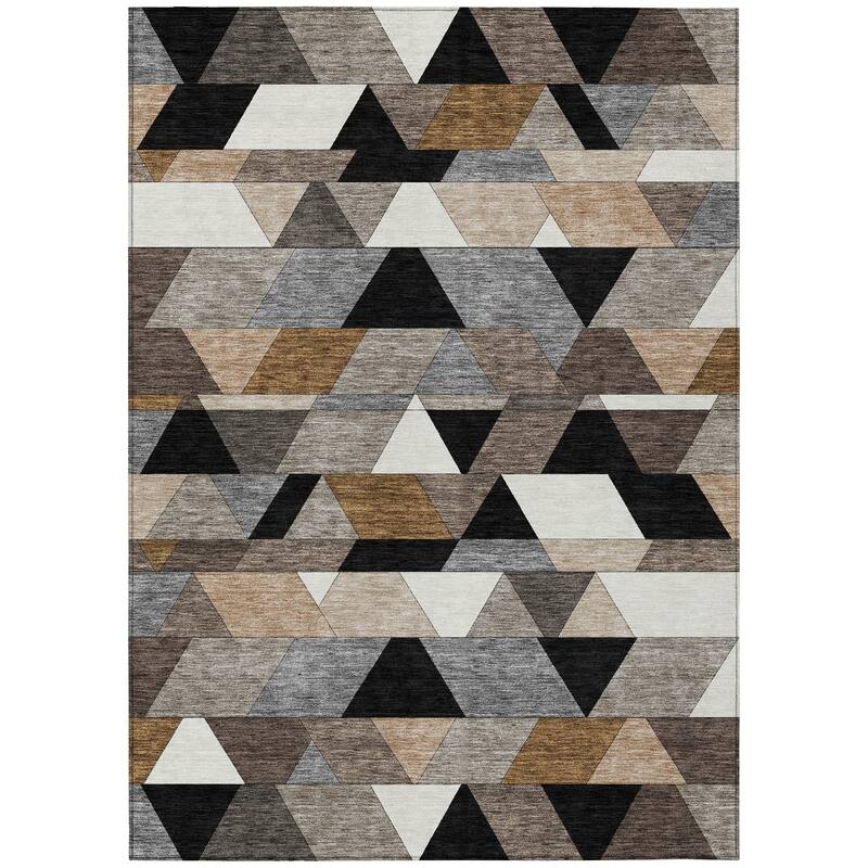 Machine Washable Indoor/ Outdoor Modern DeVaughn Chantille Rug