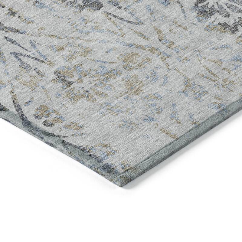 HomeRoots Floral Transitional Rectangle Outdoor Rug