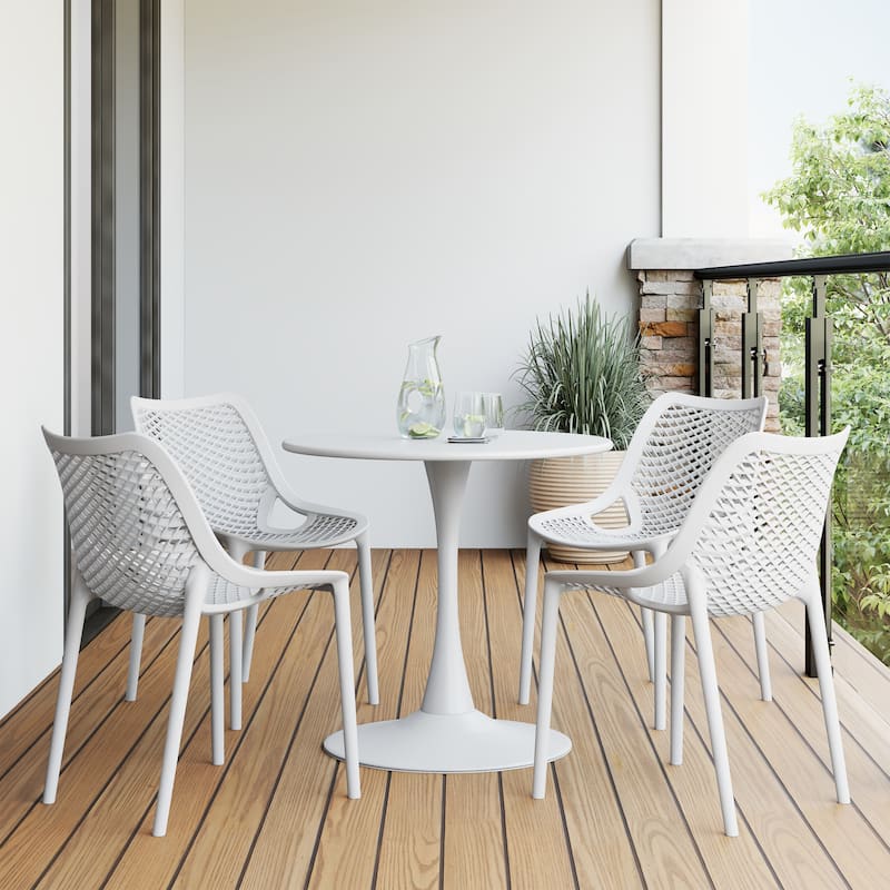 Frond and Form 4-Person Outdoor Round Dining Set