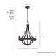 preview thumbnail 25 of 40, Hunter Perch Point Chandelier, Wheel, Candle, Dining Room, Entry, Modern Rustic, Industrial