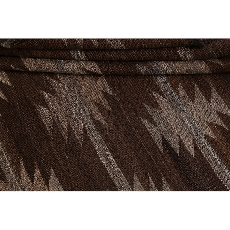 Natural Dye Kilim Oriental Geometric Tribal Wool Area Rug Flat-woven - 4'9" x 6'9"