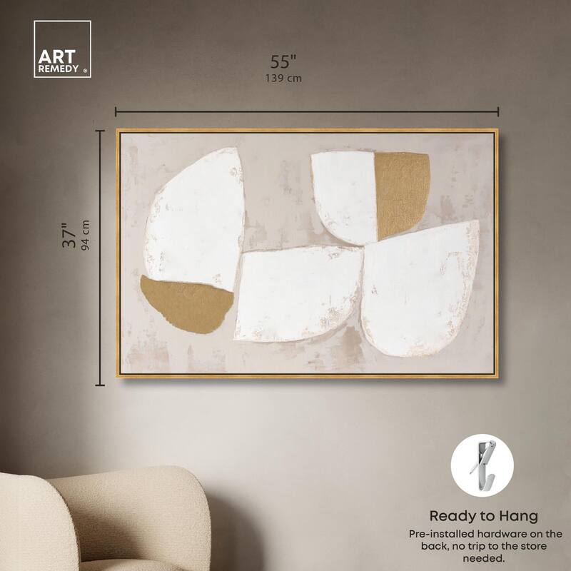 Gilded Cairn III Canvas by Art Remedy