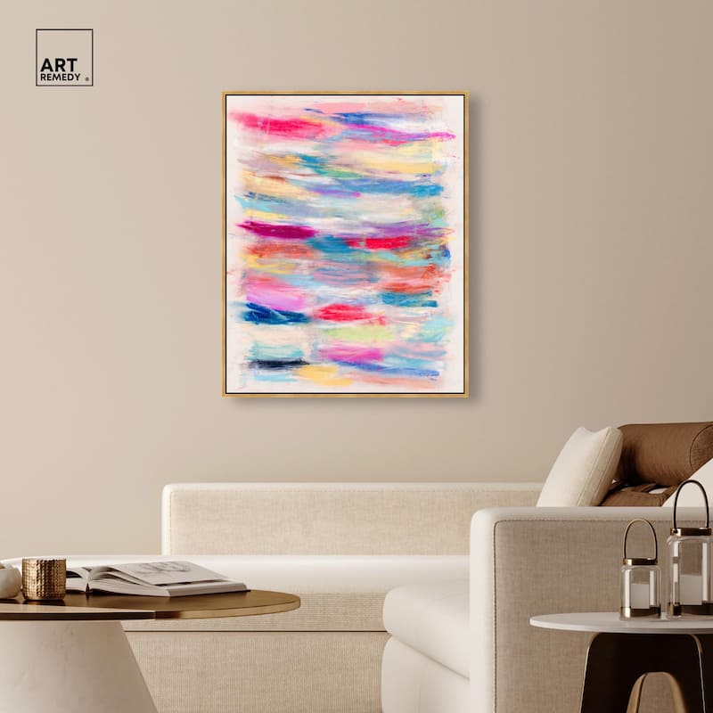 Color Bands Canvas by Art Remedy