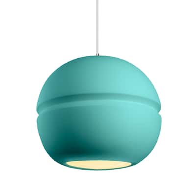 Carson Carrington Sallebyn Large Reflecting Pool Shade Pendant - Polished Chrome, Reflecting Pool, White