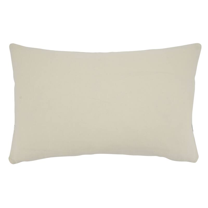 Throw Pillow With Rope Knots Applique