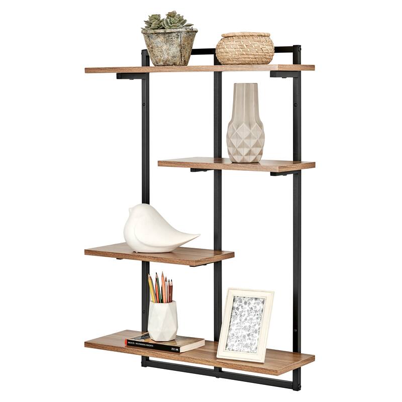 Rhodes 4 Tier Modern Floating Windowsill Wall Shelf