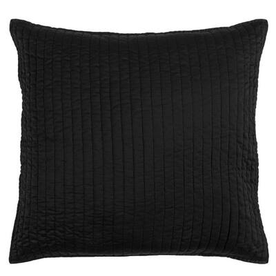 Indigo Hill by HiEnd Accents Satin Channel Quilted Euro Sham, 27"x27"