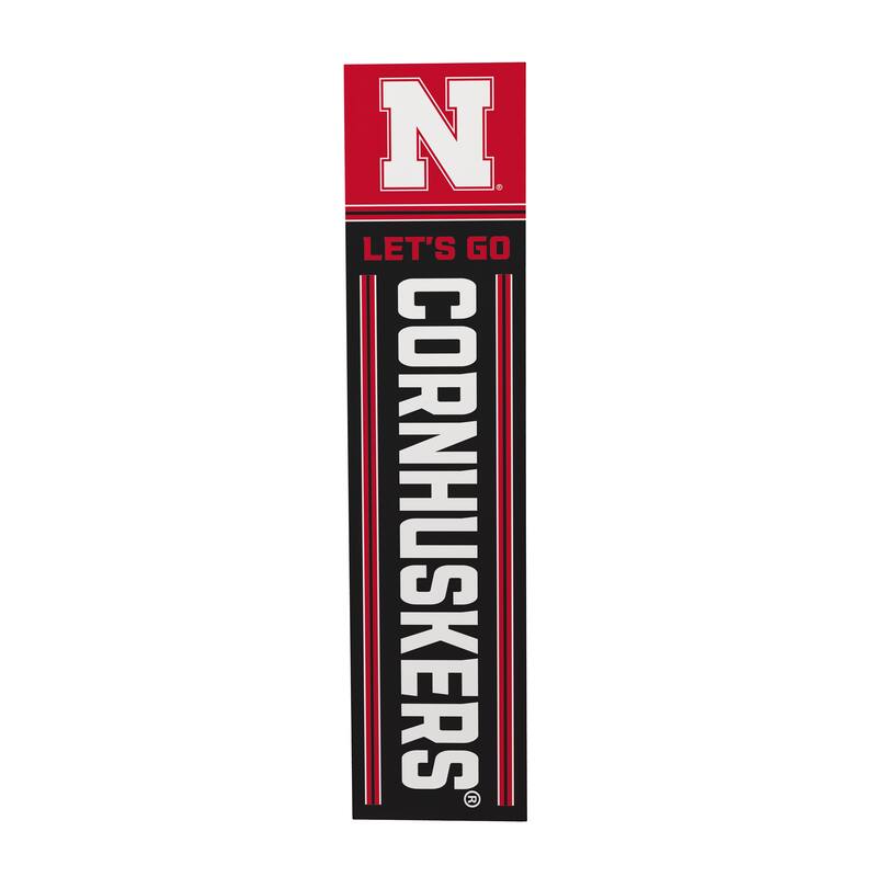 47" Double Sided Seasonal Porch Leaner, University of Nebraska - 47" x 11.25"