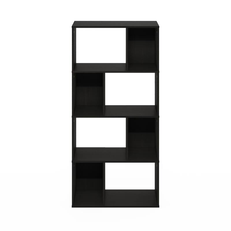 49.98 in. Tall Espresso Wood 8-Shelf Bookcase