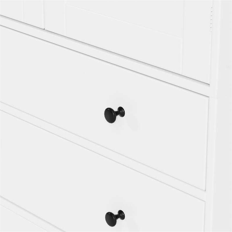 Farmhouse Kitchen Pantry, Freestanding Tall Cupboard Storage Cabinet