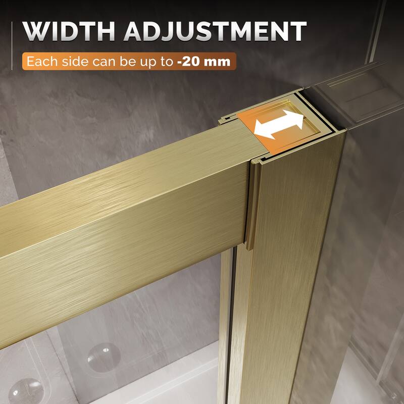 Elegant 34" W x 34" L x 72" H Corner Entry Shower Enclosure Sliding Shower Doors