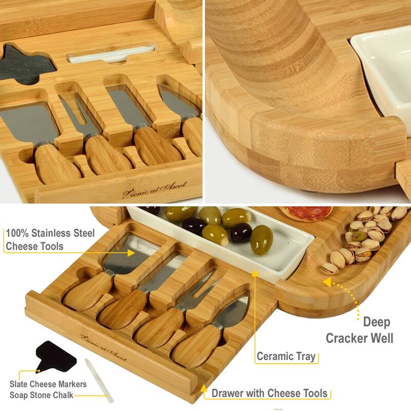 NCAA Georgia Tech Yellow Jackets Bamboo Cheese & Charcuterie Board