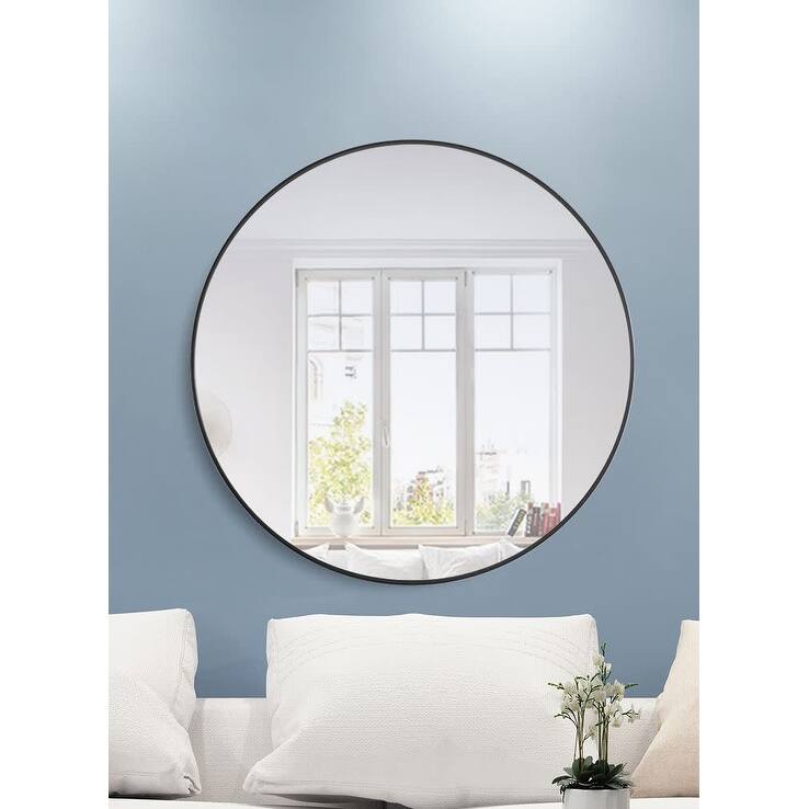 Elegant Lighting Eternity 42" Diameter Circular Beveled Metal Framed