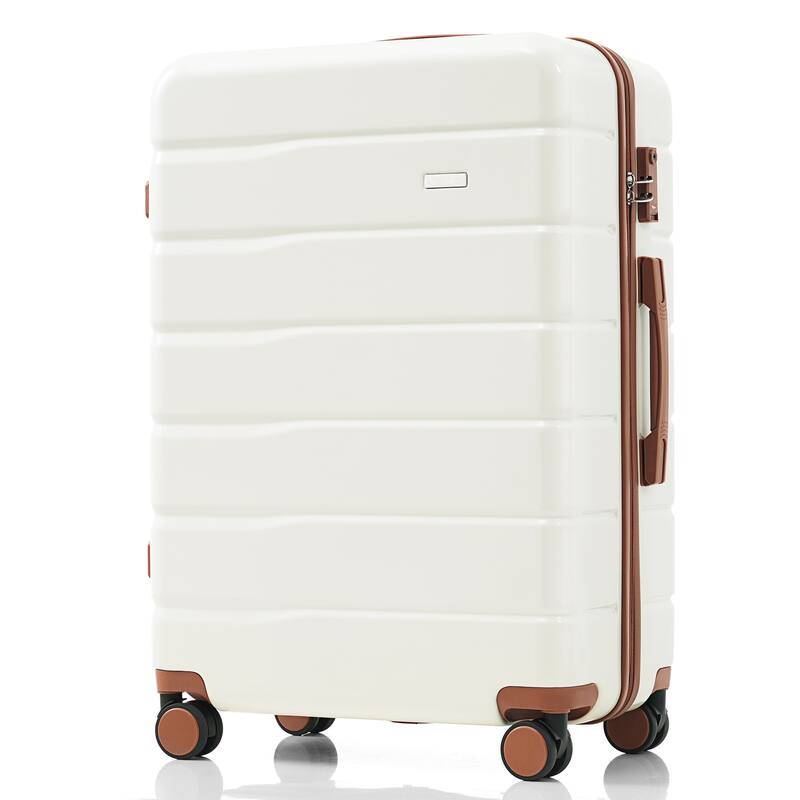 Premium ABS Travel Luggage Set , 3-Piece TSA Lock Suitcase Ensemble with 20, 24, and 28 Inch Sizes with 360° Spinner Wheels