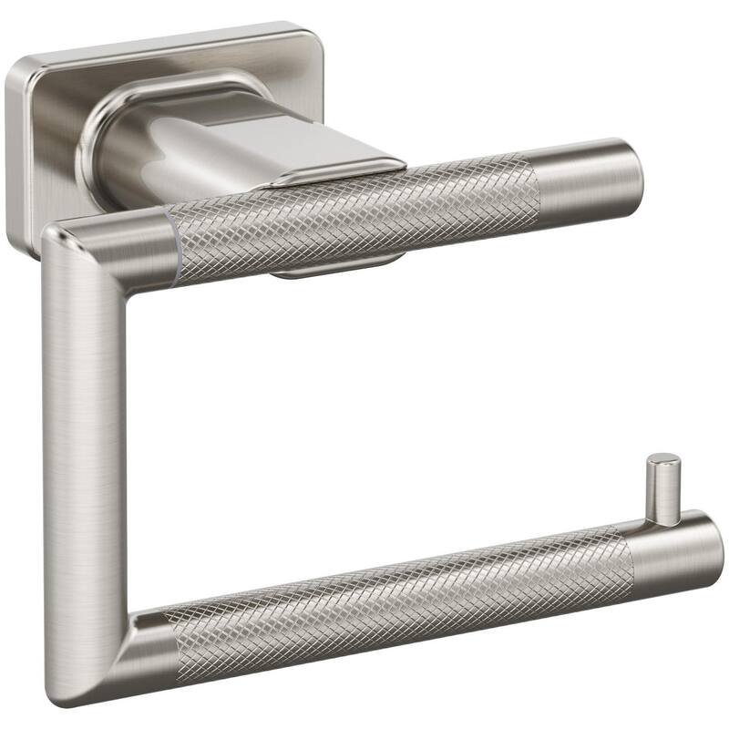 Amerock Esquire Wall Mounted Euro Toilet Paper Holder - Brushed Nickel
