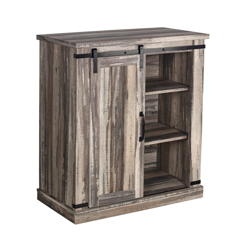 32" Compact TV Stand for 40" TVs w/ Barn Door Design - 32" in Width