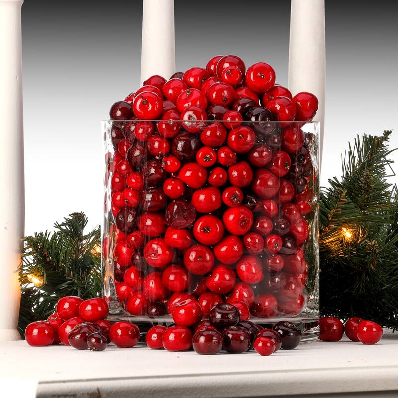 Acetate Tube Of Berries 7" Set of 2