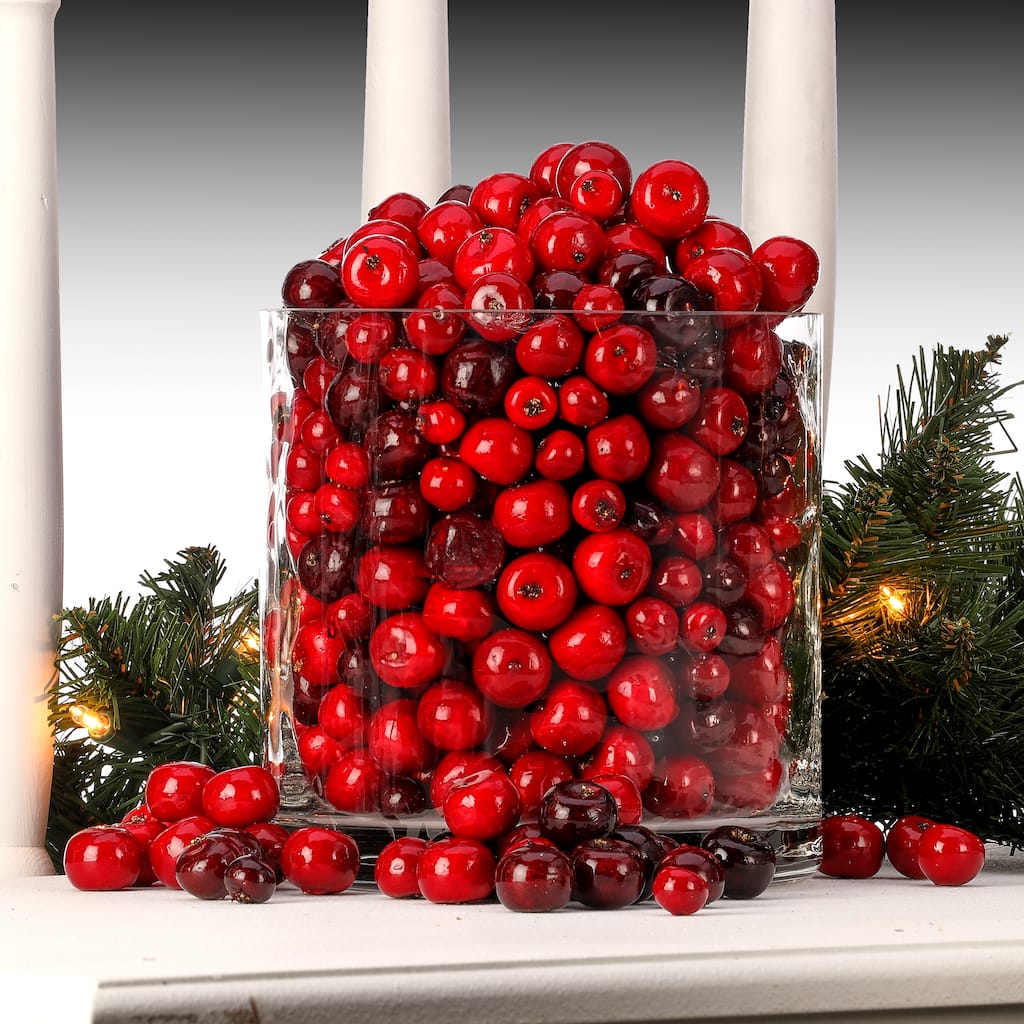 Acetate Tube Of Berries 7" Set of 2