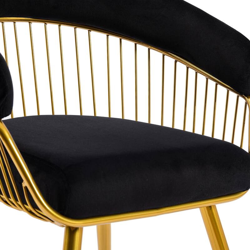 XINMICS Modern Dining Chair, Velvet Back Armchair for Living Room/Study, Set of 2/4/6