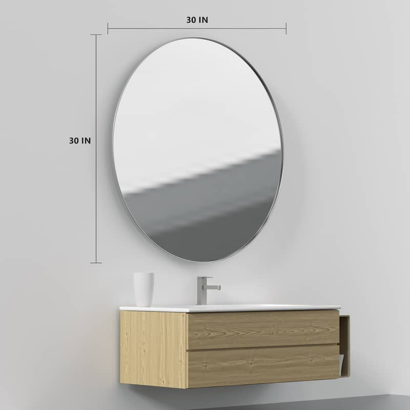 Wall Mirror Vanity Mirror Bathroom Mirror with Metal Frame(1 Piece)