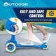 preview thumbnail 30 of 60, Outdoor Cruiser 3-Wheel Kids Scooter – with Lean-to-Steer Technology, Led Lighted Wheel, Girls Ages 3-8, Blue and Red