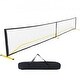 preview thumbnail 1 of 10, 22 Feet Portable Pickleball Rectangular Net with Resistant Steady Metal Frame and Strong PE Net