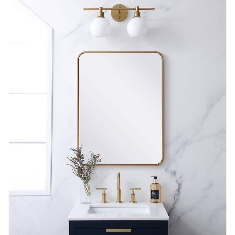 Elegant Lighting MR802432 Evermore 24" W x 32" H Contemporary