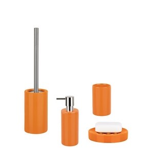 Shop For 4 Piece Bathroom Accessories Set Spirella Tube Orange Stoneware Get Free Delivery On Everything At Overstock Your Online Bathroom Accessories Store Get 5 In Rewards With Club O 31831559 Shop better homes & gardens and find amazing deals on orange bathroom accessories from several brands all in one place. overstock com online shopping bedding furniture electronics jewelry clothing more